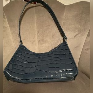 Slate Blue Mini Shoulder Bag